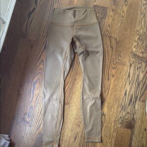 Lululemon metallic gold leggings